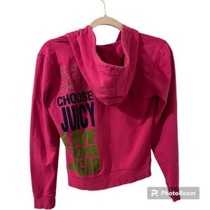 Pink Juicy Couture Zip-up Sweatshirt